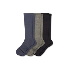 Women's Merino Wool Blend Everyday Compression Knee High Sock 3-Pack (15-20mmHg)