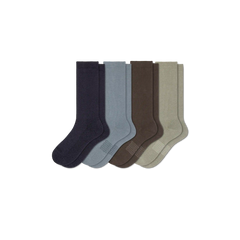 Men's Modern Rib Calf Sock 4-Pack