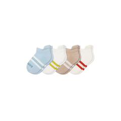 Junior Solids Ankle Sock 4-Pack