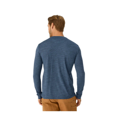 Men's Merino Wool Blend Crew Neck Long Sleeve T-Shirt