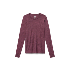 Women's Merino Wool Blend Crew Neck Long Sleeve T-Shirt