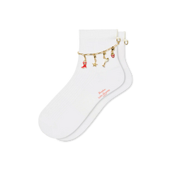 Bombas x Susan Alexandra Charms and Anklet Quarter Socks