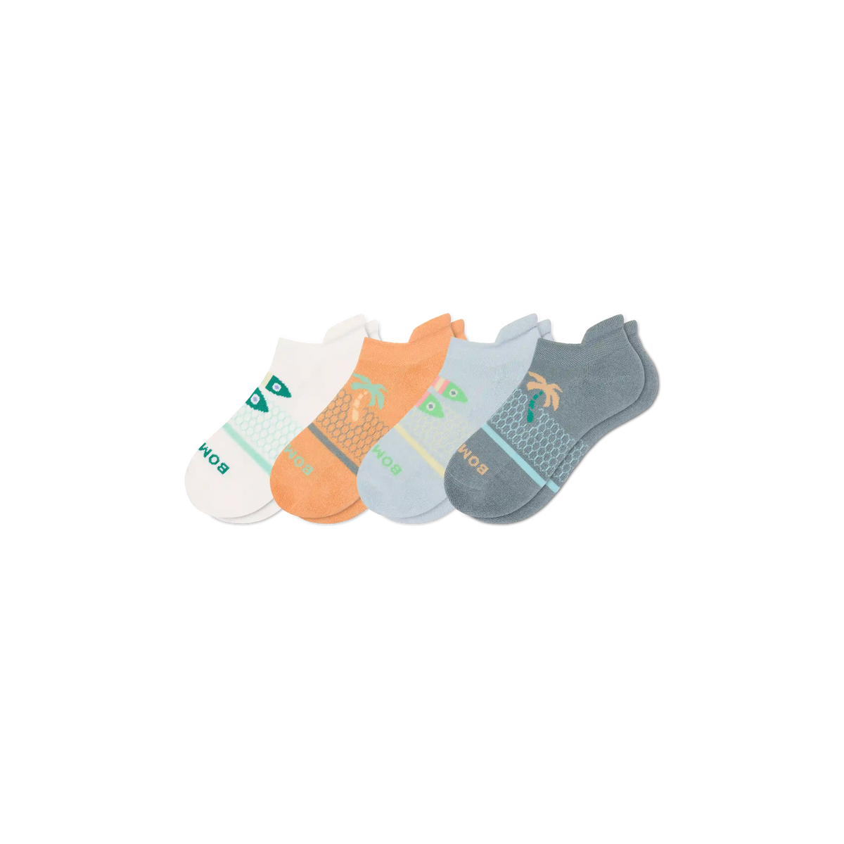 Youth Seaside Ankle Sock 4-Pack