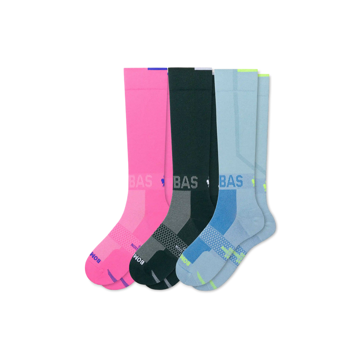 Women's Sport Compression Knee High Sock 3-Pack (20-30mmHg)
