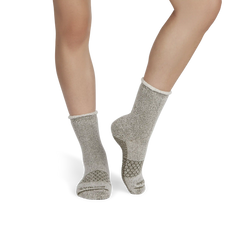 Women’s Roll-Top Merino Blend Gripper House Sock