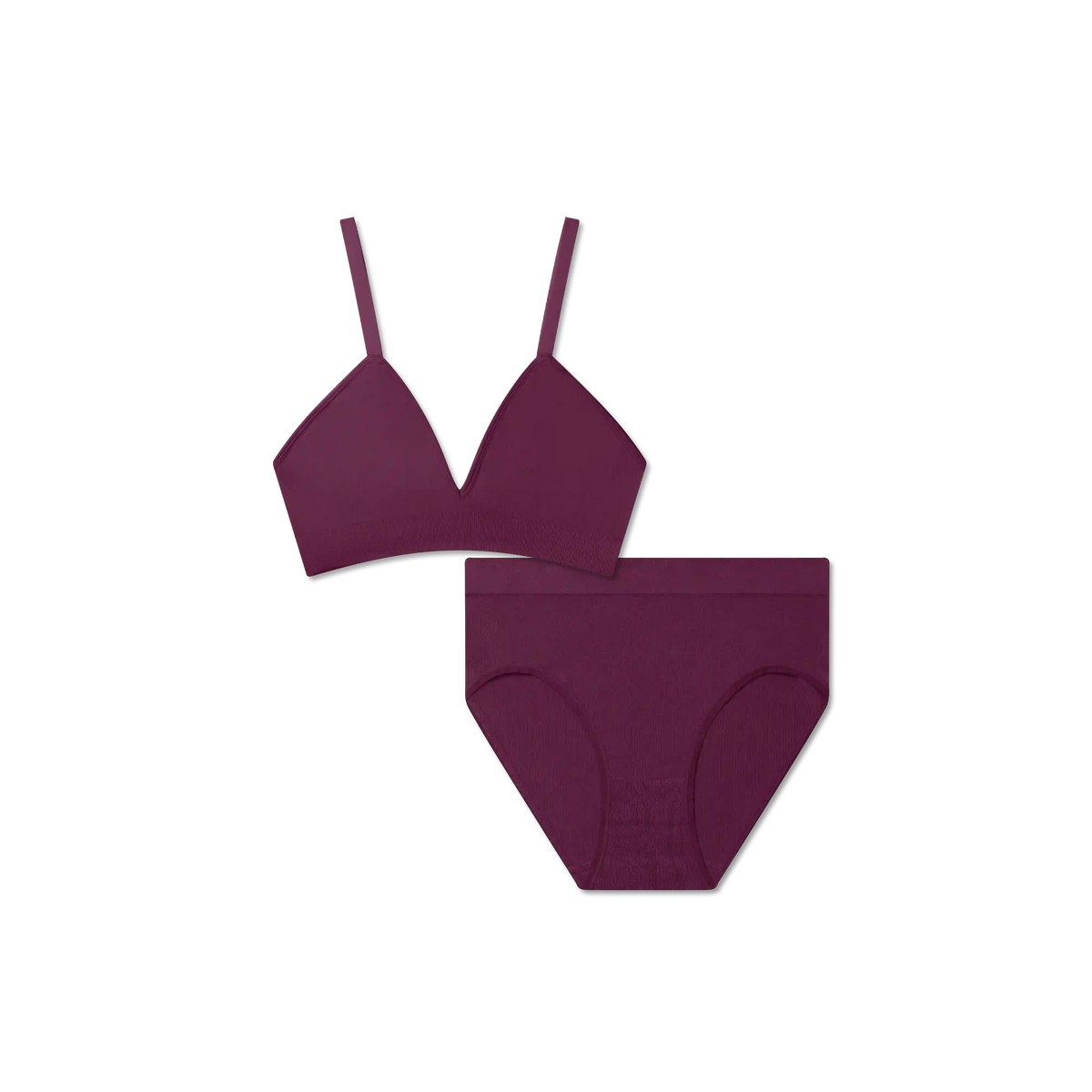 Women's Seamless Triangle Bralette + High Rise Brief Pack