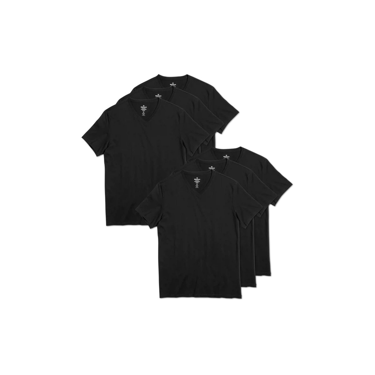 Men's Pima Cotton V-Neck T-Shirt 6-Pack