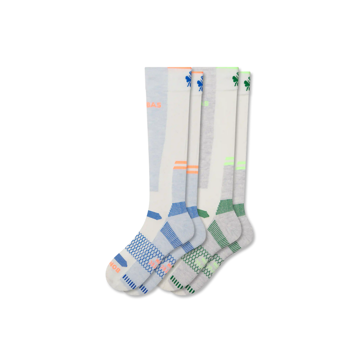 Men's Mid-Cushion Merino Wool Blend Ski & Snowboard Sock 2-Pack