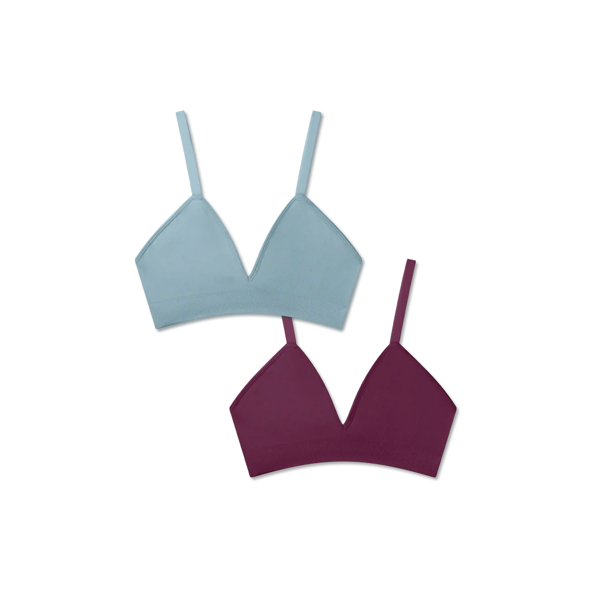 Women's Seamless Triangle Bralette 2-Pack