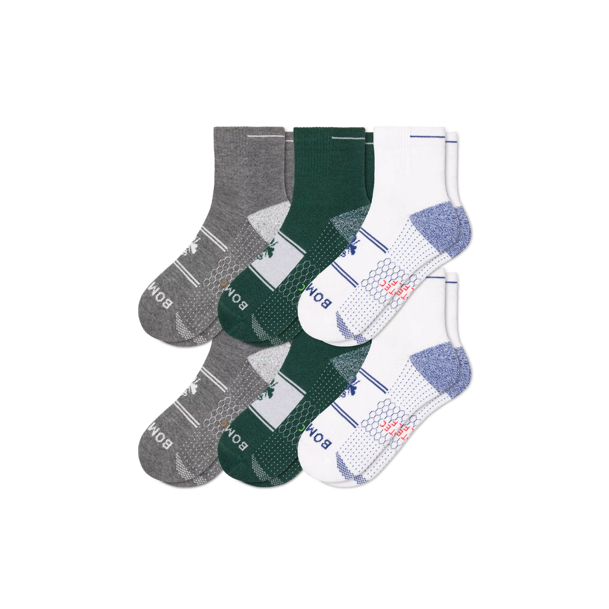 Men's Golf Quarter Sock 6-Pack