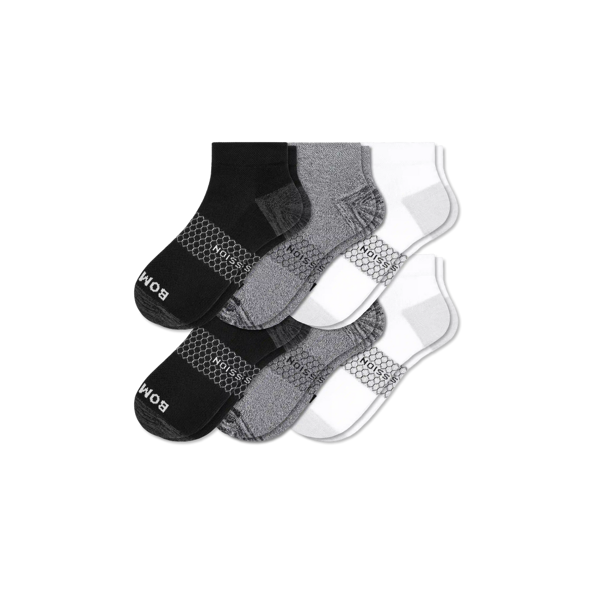 Men's Merino Wool Blend Half Calf Sock 8-Pack