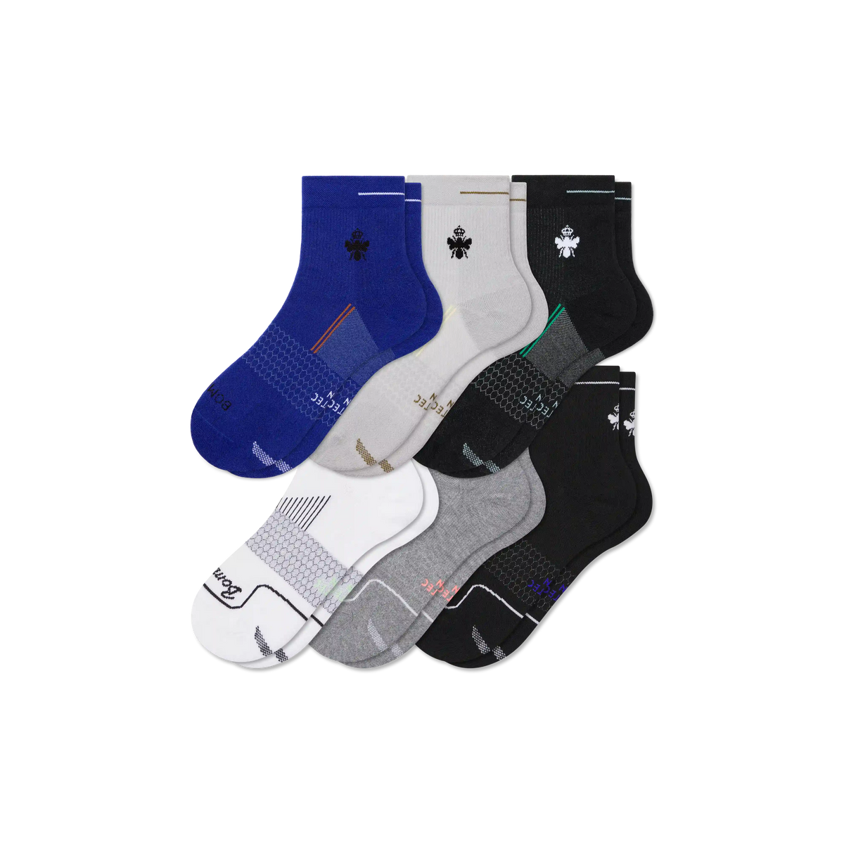 Men's Run Quarter Sock 6-Pack