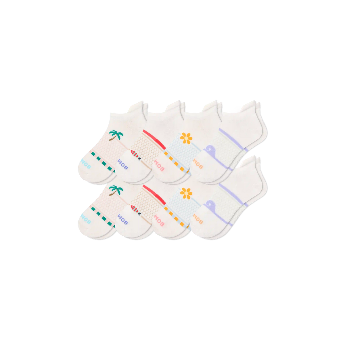 Women's Beach Day Ankle Sock 8-Pack